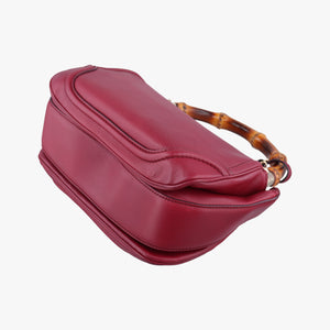 Secondhand Gucci New Bamboo Burgundy Leather 254884 shoulderbag | stylenewstar