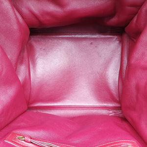 Pre-owned Celine Luggage Small Square Phantom Burgundy Suede handbag | stylenewstar