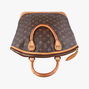 Pre-owned Louis Vuitton LOCKIT Brown Monogram Canvas M40103 handbag | stylenewstar