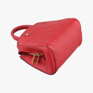Pre-owned Louis Vuitton Montaigne Nano Cerise Monogram Empreinte M50865 shoulderbag | stylenewstar