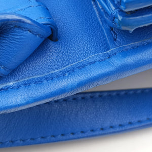 Pre-owned Bottega Veneta Intrecciato Blue lambskin shoulderbag | stylenewstar