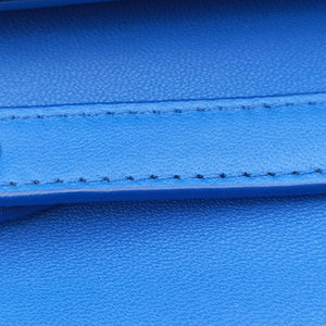 Pre-owned Bottega Veneta Intrecciato Blue lambskin shoulderbag | stylenewstar