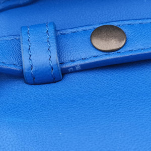 Pre-owned Bottega Veneta Intrecciato Blue lambskin shoulderbag | stylenewstar