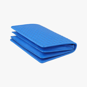 Pre-owned Bottega Veneta Intrecciato Blue lambskin shoulderbag | stylenewstar