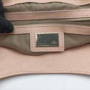 Pre-owned Fendi Mamma Baguette Pink Leather 8BR463 clutchbag | stylenewstar