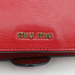 Vintage Miu Miu Miu Lady Red×multicolor Leather shoulderbag | stylenewstar