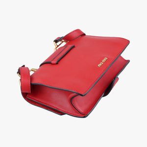 Vintage Miu Miu Miu Lady Red×multicolor Leather shoulderbag | stylenewstar