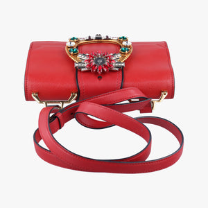 Vintage Miu Miu Miu Lady Red×multicolor Leather shoulderbag | stylenewstar