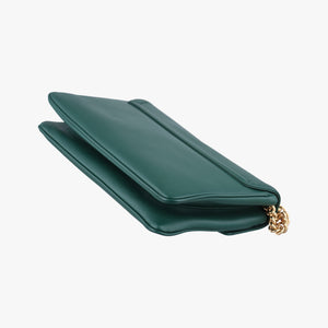 Pre-owned Gucci Rajah Green Leather 537241 shoulderbag | stylenewstar