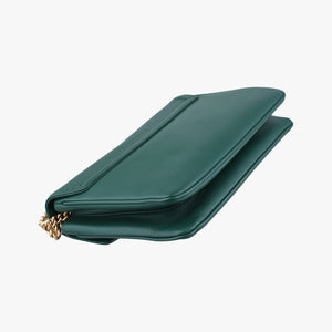 Pre-owned Gucci Rajah Green Leather 537241 shoulderbag | stylenewstar