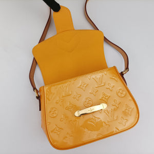 Pre-owned Louis Vuitton Bellflower PM Yellow Vernis M91731 shoulderbag | stylenewstar