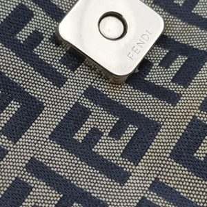 Secondhand Fendi Baguette Navy Jacquard 26424 shoulderbag | stylenewstar