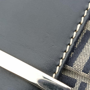 Secondhand Fendi Baguette Navy Jacquard 26424 shoulderbag | stylenewstar