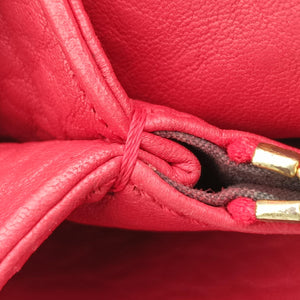 Pre-owned Fendi Mia Red Leather 8BR616 shoulderbag | stylenewstar