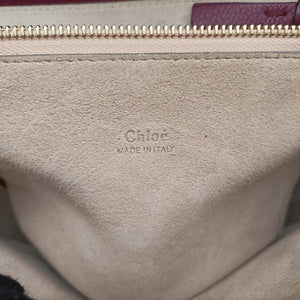 Pre-owned Chloe FAYE Burgundy Leather shoulderbag | stylenewstar