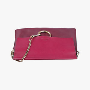 Pre-owned Chloe FAYE Burgundy Leather shoulderbag | stylenewstar