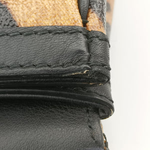 Pre-owned Dolce & Gabbana SICILY Leopard Multicolour PVC coated canvas shoulderbag | stylenewstar