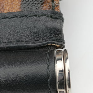 Pre-owned Dolce & Gabbana SICILY Leopard Multicolour PVC coated canvas shoulderbag | stylenewstar