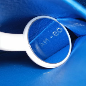 Pre-owned Christian Dior Diorissimo Blue Leather shoulderbag | stylenewstar