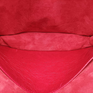 Vintage Christian Dior Lady Dior Red Lambskin shoulderbag | stylenewstar