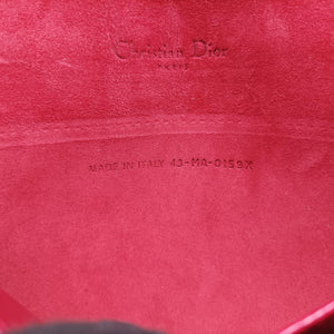 Vintage Christian Dior Lady Dior Red Lambskin shoulderbag | stylenewstar