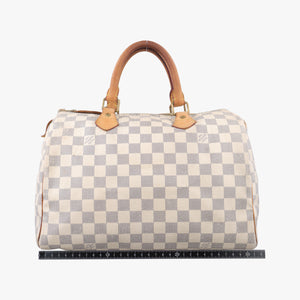 Pre-owned Louis Vuitton Speedy 30 Azur Damier Canvas N41533 handbag | stylenewstar