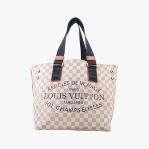 Pre-owned Louis Vuitton Plein Soleil Cabas PM AZUR Damier Canvas N41179 shoulderbag | stylenewstar