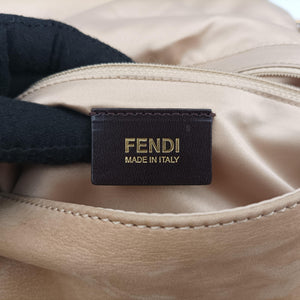 Pre-owned Fendi Big Mamma Forever Flap Beige Leather 8BR638 shoulderbag | stylenewstar