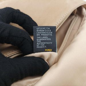 Pre-owned Fendi Big Mamma Forever Flap Beige Leather 8BR638 shoulderbag | stylenewstar