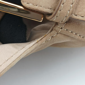 Pre-owned Fendi Big Mamma Forever Flap Beige Leather 8BR638 shoulderbag | stylenewstar