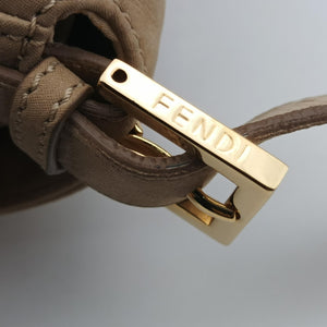 Pre-owned Fendi Big Mamma Forever Flap Beige Leather 8BR638 shoulderbag | stylenewstar