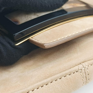 Pre-owned Fendi Big Mamma Forever Flap Beige Leather 8BR638 shoulderbag | stylenewstar