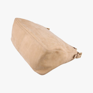 Pre-owned Fendi Big Mamma Forever Flap Beige Leather 8BR638 shoulderbag | stylenewstar