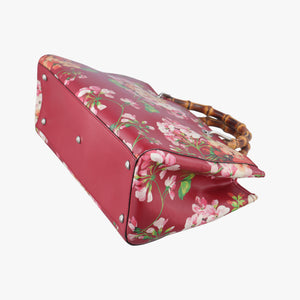 Secondhand Gucci Bamboo Shopper Red×Multicolour Leather 323660 handbag | stylenewstar