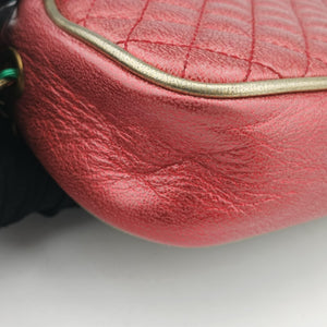 Vintage Gucci Laminate Red×Green Leather 534951 shoulderbag | stylenewstar