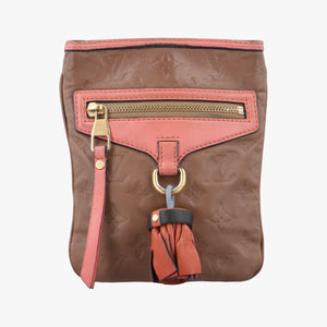 Pre-owned Louis Vuitton Underground Flat Messenger Brown × Pink Leather M40369 shoulderbag | stylenewstar