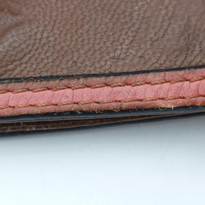 Pre-owned Louis Vuitton Underground Flat Messenger Brown × Pink Leather M40369 shoulderbag | stylenewstar