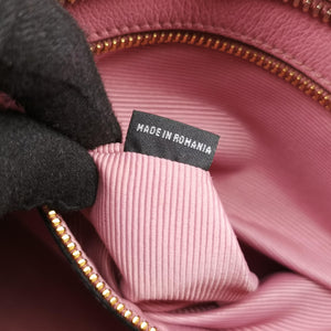 Pre-owned Prada Embossed LOGO Pink SAFFIANO Leather 1BA164 shoulderbag | stylenewstar