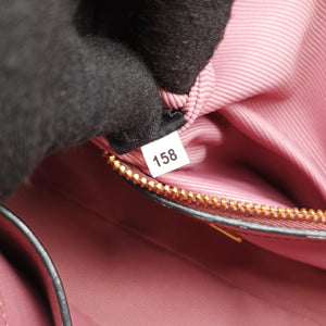 Pre-owned Prada Embossed LOGO Pink SAFFIANO Leather 1BA164 shoulderbag | stylenewstar