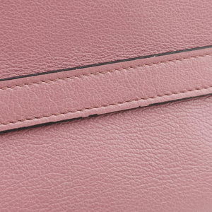 Pre-owned Prada Embossed LOGO Pink SAFFIANO Leather 1BA164 shoulderbag | stylenewstar