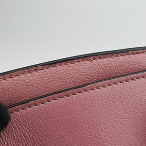 Pre-owned Prada Embossed LOGO Pink SAFFIANO Leather 1BA164 shoulderbag | stylenewstar