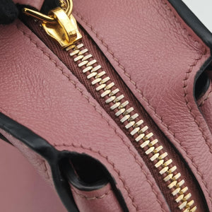 Pre-owned Prada Embossed LOGO Pink SAFFIANO Leather 1BA164 shoulderbag | stylenewstar