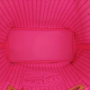 Secondhand Louis Vuitton Neverfull MM brown×multi Monogram rose M48613 clutchbag | stylenewstar