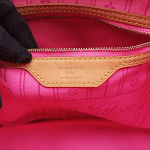 Secondhand Louis Vuitton Neverfull MM brown×multi Monogram rose M48613 clutchbag | stylenewstar