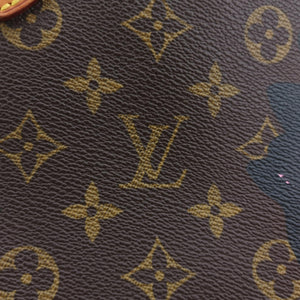 Secondhand Louis Vuitton Neverfull MM brown×multi Monogram rose M48613 clutchbag | stylenewstar
