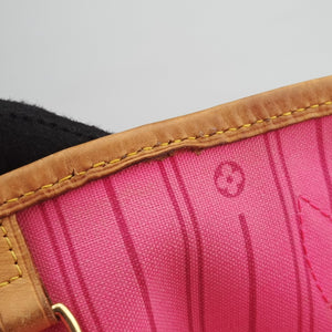 Secondhand Louis Vuitton Neverfull MM brown×multi Monogram rose M48613 clutchbag | stylenewstar