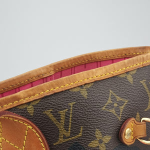 Secondhand Louis Vuitton Neverfull MM brown×multi Monogram rose M48613 clutchbag | stylenewstar