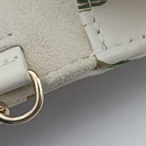 Pre-owned Christian Dior Lady Dior Chain Wallet Ivory/Multicolor Leather shoulderbag | stylenewstar