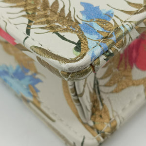 Pre-owned Christian Dior Lady Dior Chain Wallet Ivory/Multicolor Leather shoulderbag | stylenewstar