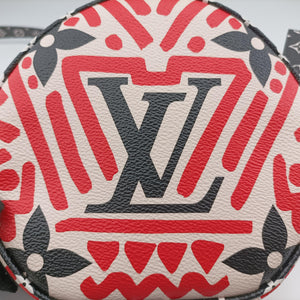 Pre-owned Louis Vuitton LV Crafty Boite Chapeau Soupour CREME ROUGE Monogram Giant M45366 shoulderbag | stylenewstar
